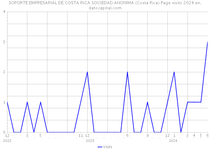 SOPORTE EMPRESARIAL DE COSTA RICA SOCIEDAD ANONIMA (Costa Rica) Page visits 2024 
