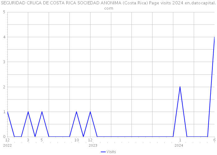 SEGURIDAD CRUGA DE COSTA RICA SOCIEDAD ANONIMA (Costa Rica) Page visits 2024 