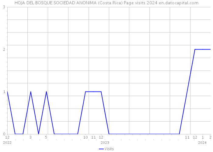 HOJA DEL BOSQUE SOCIEDAD ANONIMA (Costa Rica) Page visits 2024 