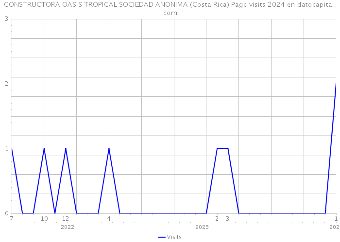 CONSTRUCTORA OASIS TROPICAL SOCIEDAD ANONIMA (Costa Rica) Page visits 2024 