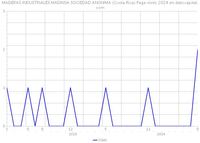 MADERAS INDUSTRIALES MADINSA SOCIEDAD ANONIMA (Costa Rica) Page visits 2024 