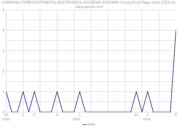 COMPAŃIA INTERCONTINENTAL ELECTRONICA SOCIEDAD ANONIMA (Costa Rica) Page visits 2024 
