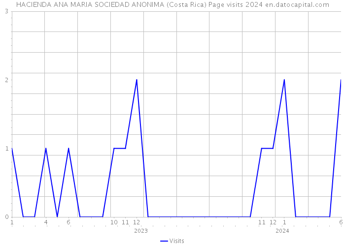 HACIENDA ANA MARIA SOCIEDAD ANONIMA (Costa Rica) Page visits 2024 