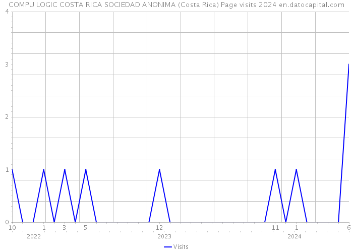 COMPU LOGIC COSTA RICA SOCIEDAD ANONIMA (Costa Rica) Page visits 2024 