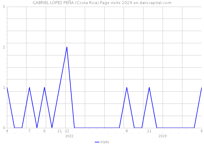 GABRIEL LOPEZ PEÑA (Costa Rica) Page visits 2024 