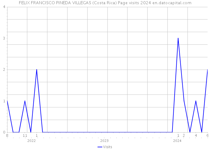 FELIX FRANCISCO PINEDA VILLEGAS (Costa Rica) Page visits 2024 