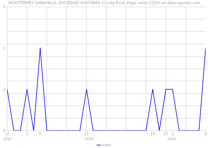 MONTERREY SABANILLA SOCIEDAD ANONIMA (Costa Rica) Page visits 2024 