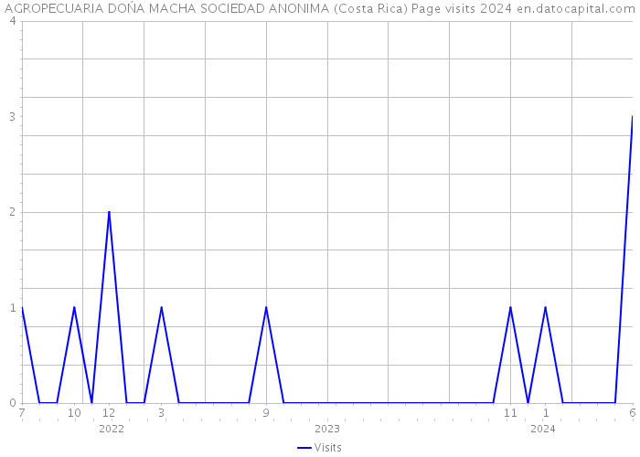 AGROPECUARIA DOŃA MACHA SOCIEDAD ANONIMA (Costa Rica) Page visits 2024 