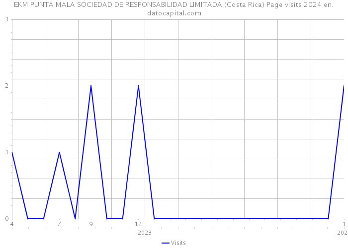 EKM PUNTA MALA SOCIEDAD DE RESPONSABILIDAD LIMITADA (Costa Rica) Page visits 2024 