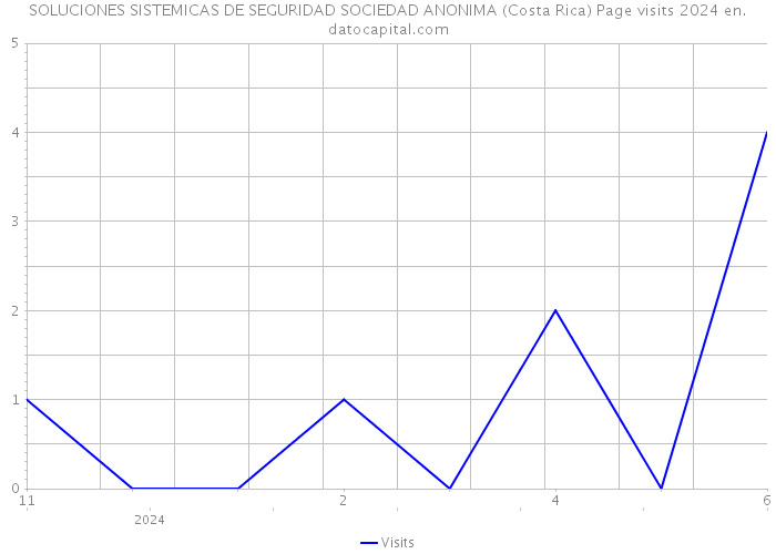 SOLUCIONES SISTEMICAS DE SEGURIDAD SOCIEDAD ANONIMA (Costa Rica) Page visits 2024 