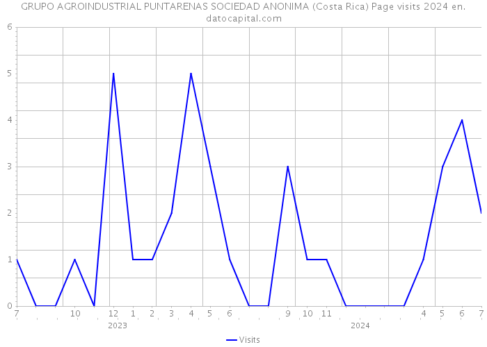 GRUPO AGROINDUSTRIAL PUNTARENAS SOCIEDAD ANONIMA (Costa Rica) Page visits 2024 
