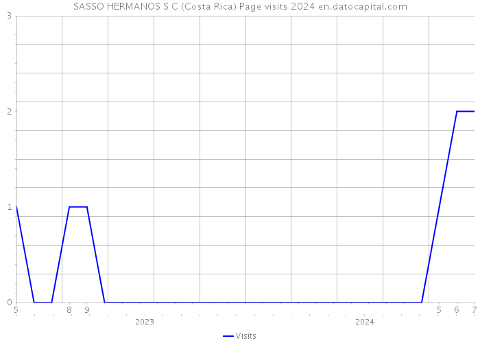 SASSO HERMANOS S C (Costa Rica) Page visits 2024 