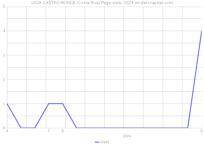 LIGIA CASTRO MONGE (Costa Rica) Page visits 2024 