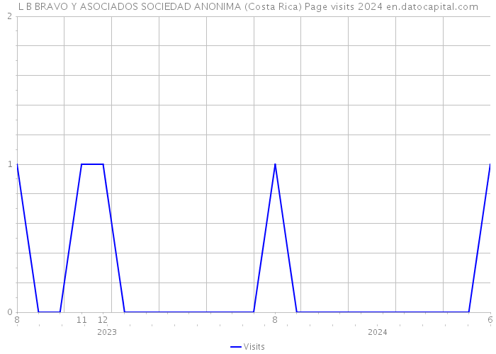L B BRAVO Y ASOCIADOS SOCIEDAD ANONIMA (Costa Rica) Page visits 2024 