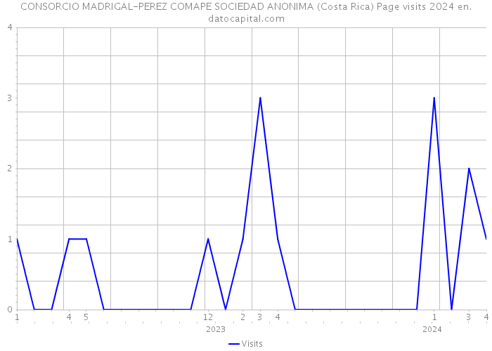 CONSORCIO MADRIGAL-PEREZ COMAPE SOCIEDAD ANONIMA (Costa Rica) Page visits 2024 