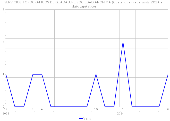 SERVICIOS TOPOGRAFICOS DE GUADALUPE SOCIEDAD ANONIMA (Costa Rica) Page visits 2024 