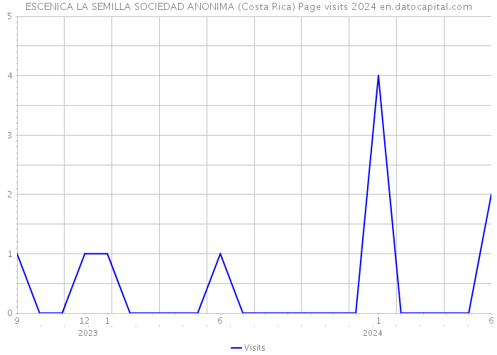 ESCENICA LA SEMILLA SOCIEDAD ANONIMA (Costa Rica) Page visits 2024 