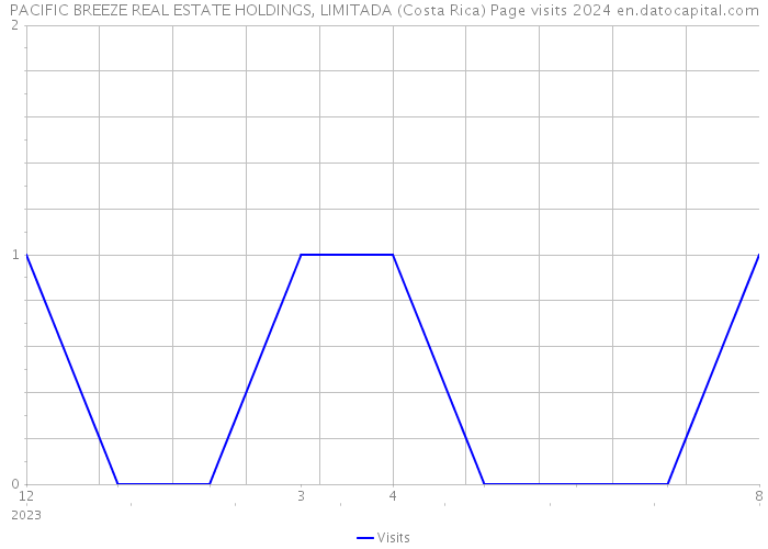 PACIFIC BREEZE REAL ESTATE HOLDINGS, LIMITADA (Costa Rica) Page visits 2024 