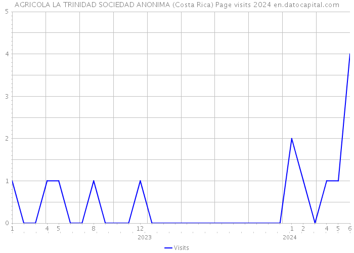 AGRICOLA LA TRINIDAD SOCIEDAD ANONIMA (Costa Rica) Page visits 2024 