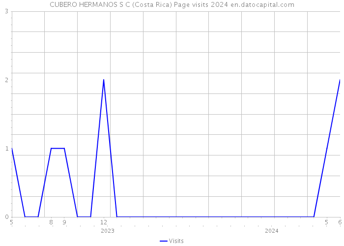 CUBERO HERMANOS S C (Costa Rica) Page visits 2024 