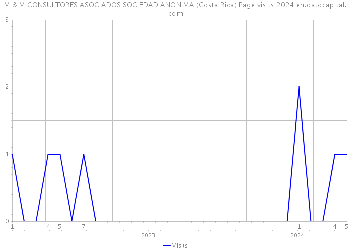 M & M CONSULTORES ASOCIADOS SOCIEDAD ANONIMA (Costa Rica) Page visits 2024 