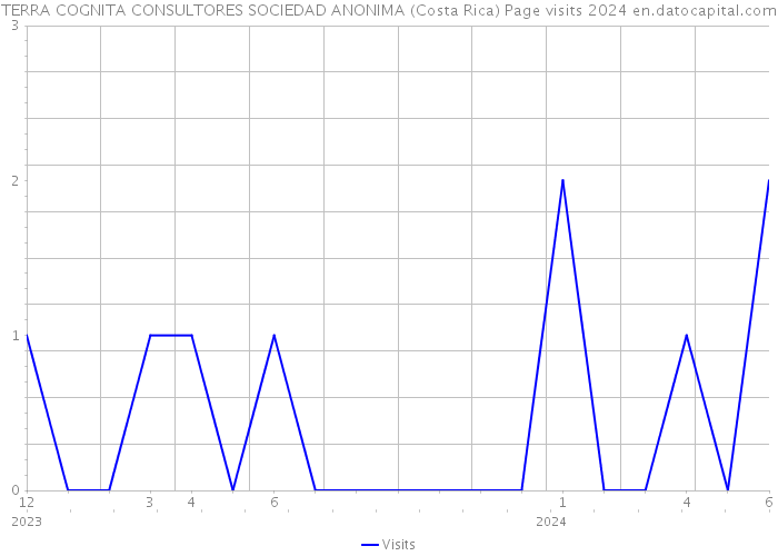 TERRA COGNITA CONSULTORES SOCIEDAD ANONIMA (Costa Rica) Page visits 2024 