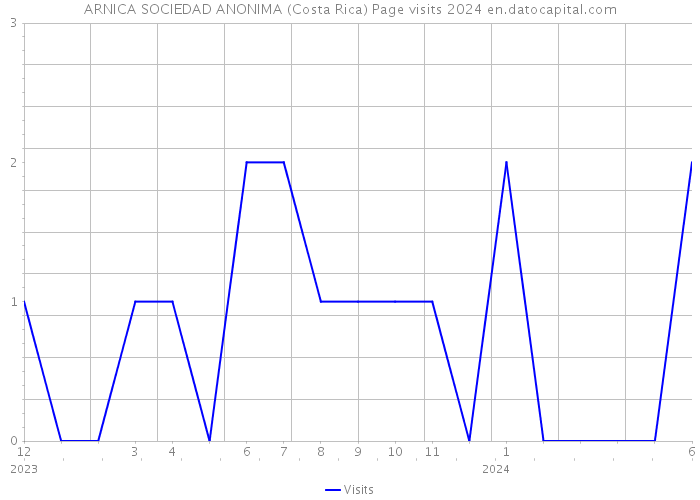 ARNICA SOCIEDAD ANONIMA (Costa Rica) Page visits 2024 