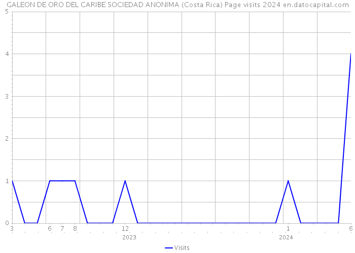 GALEON DE ORO DEL CARIBE SOCIEDAD ANONIMA (Costa Rica) Page visits 2024 