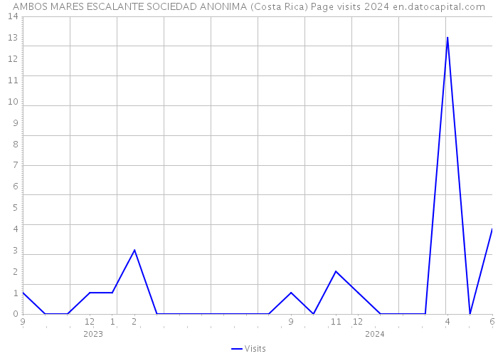 AMBOS MARES ESCALANTE SOCIEDAD ANONIMA (Costa Rica) Page visits 2024 
