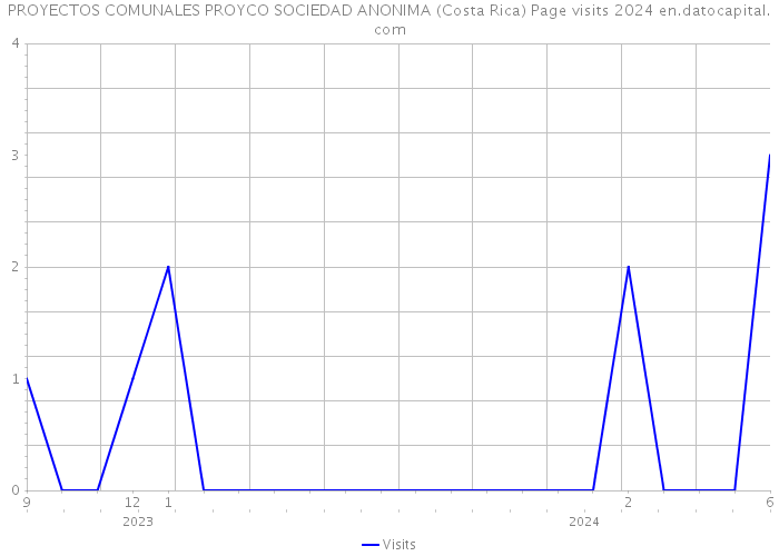 PROYECTOS COMUNALES PROYCO SOCIEDAD ANONIMA (Costa Rica) Page visits 2024 