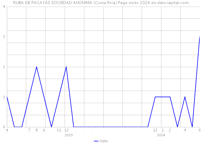 RUBA DE PACAYAS SOCIEDAD ANONIMA (Costa Rica) Page visits 2024 