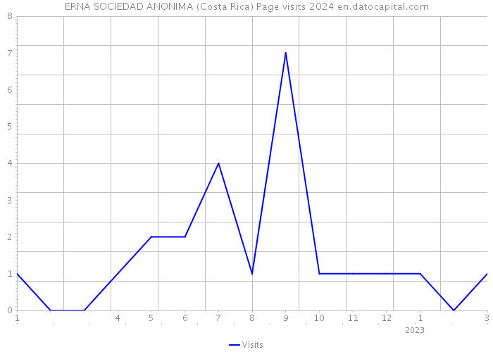 ERNA SOCIEDAD ANONIMA (Costa Rica) Page visits 2024 