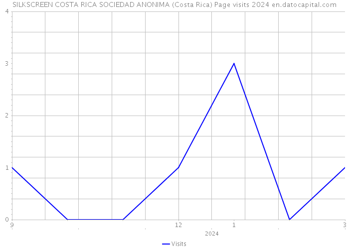 SILKSCREEN COSTA RICA SOCIEDAD ANONIMA (Costa Rica) Page visits 2024 