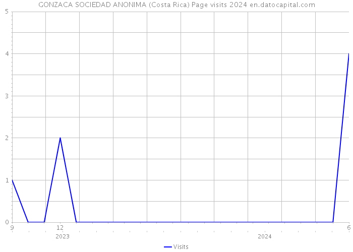 GONZACA SOCIEDAD ANONIMA (Costa Rica) Page visits 2024 