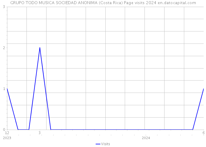 GRUPO TODO MUSICA SOCIEDAD ANONIMA (Costa Rica) Page visits 2024 