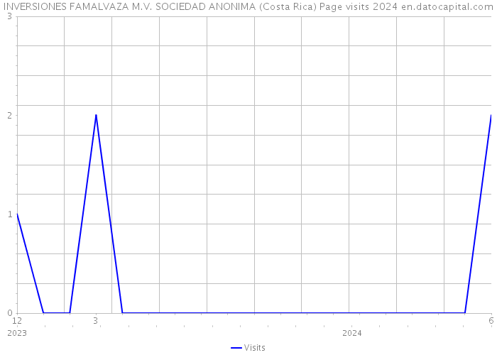 INVERSIONES FAMALVAZA M.V. SOCIEDAD ANONIMA (Costa Rica) Page visits 2024 