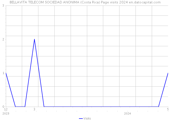 BELLAVITA TELECOM SOCIEDAD ANONIMA (Costa Rica) Page visits 2024 