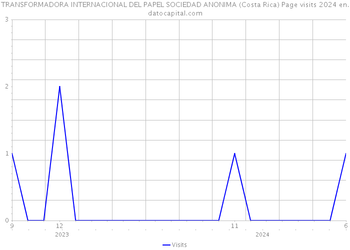 TRANSFORMADORA INTERNACIONAL DEL PAPEL SOCIEDAD ANONIMA (Costa Rica) Page visits 2024 