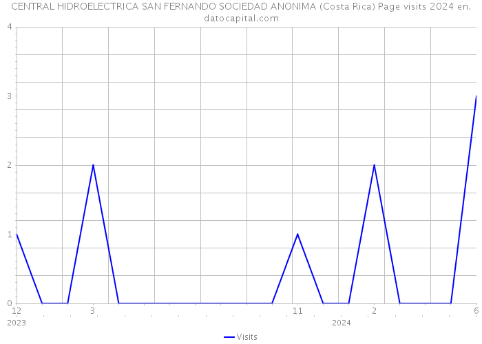 CENTRAL HIDROELECTRICA SAN FERNANDO SOCIEDAD ANONIMA (Costa Rica) Page visits 2024 