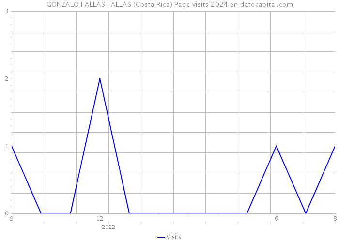 GONZALO FALLAS FALLAS (Costa Rica) Page visits 2024 