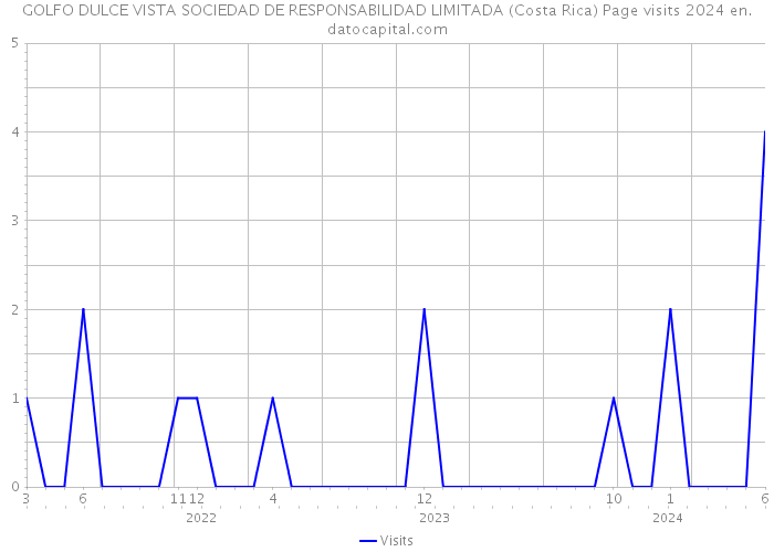 GOLFO DULCE VISTA SOCIEDAD DE RESPONSABILIDAD LIMITADA (Costa Rica) Page visits 2024 