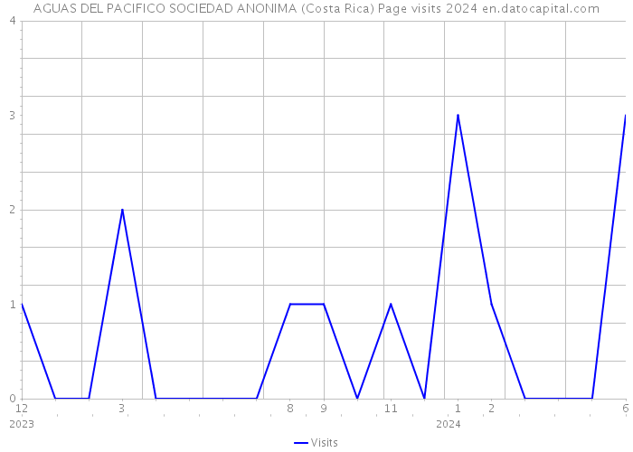 AGUAS DEL PACIFICO SOCIEDAD ANONIMA (Costa Rica) Page visits 2024 