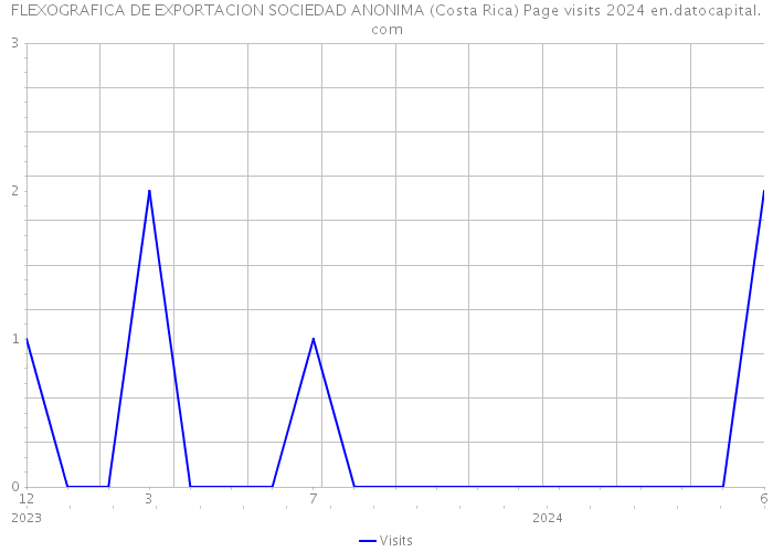 FLEXOGRAFICA DE EXPORTACION SOCIEDAD ANONIMA (Costa Rica) Page visits 2024 