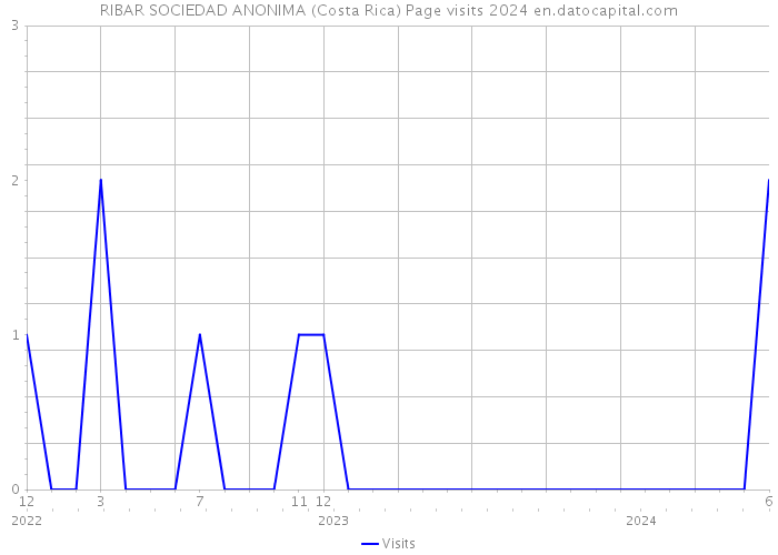 RIBAR SOCIEDAD ANONIMA (Costa Rica) Page visits 2024 