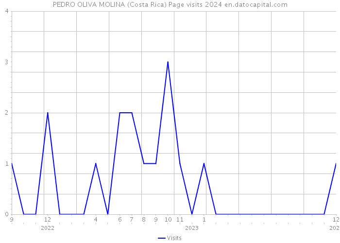 PEDRO OLIVA MOLINA (Costa Rica) Page visits 2024 