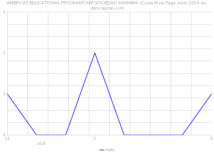 AMERICAS EDUCATIONAL PROGRAMS AEP SOCIEDAD ANONIMA (Costa Rica) Page visits 2024 