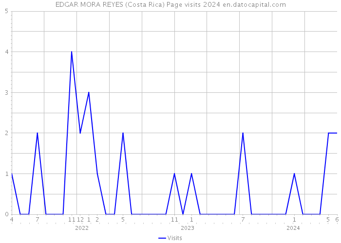 EDGAR MORA REYES (Costa Rica) Page visits 2024 