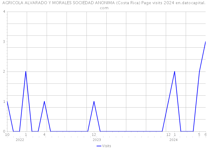 AGRICOLA ALVARADO Y MORALES SOCIEDAD ANONIMA (Costa Rica) Page visits 2024 