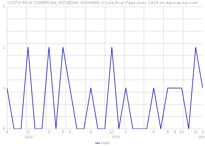 COSTA RICA COMERCIAL SOCIEDAD ANONIMA (Costa Rica) Page visits 2024 