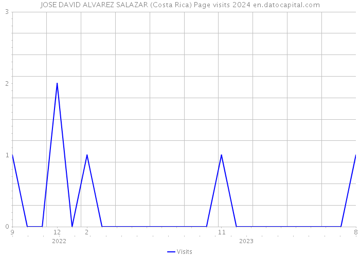 JOSE DAVID ALVAREZ SALAZAR (Costa Rica) Page visits 2024 